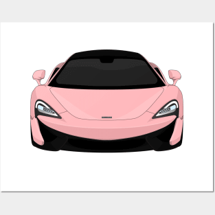 MCLAREN 570S PINK Posters and Art